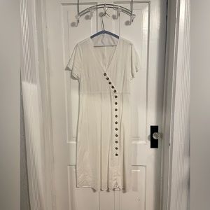Madewell Button White Dress